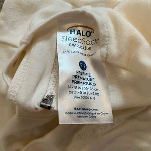 Halo sleep sack preemie off white colored like new